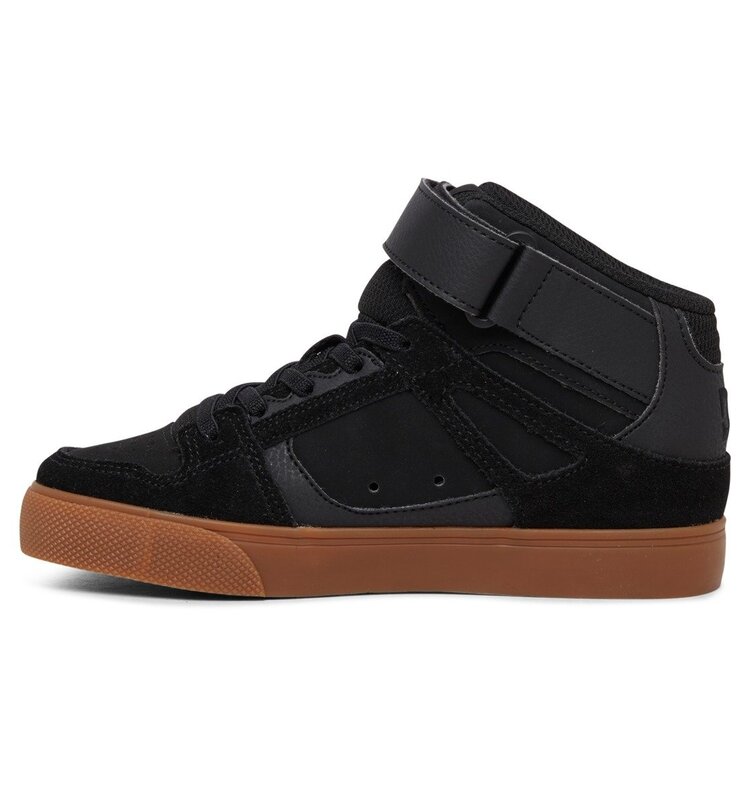 DC DC Pure High-Top Ev (Youth) | Black/Gum
