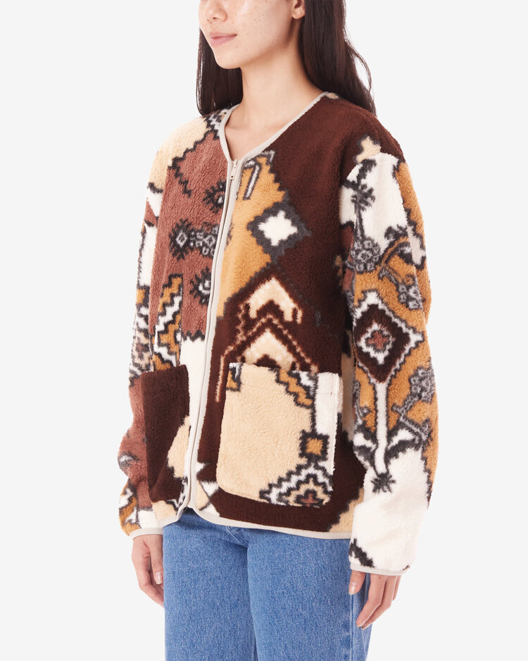 Obey Obey  Ornate Liner Jacket | Brown Multi