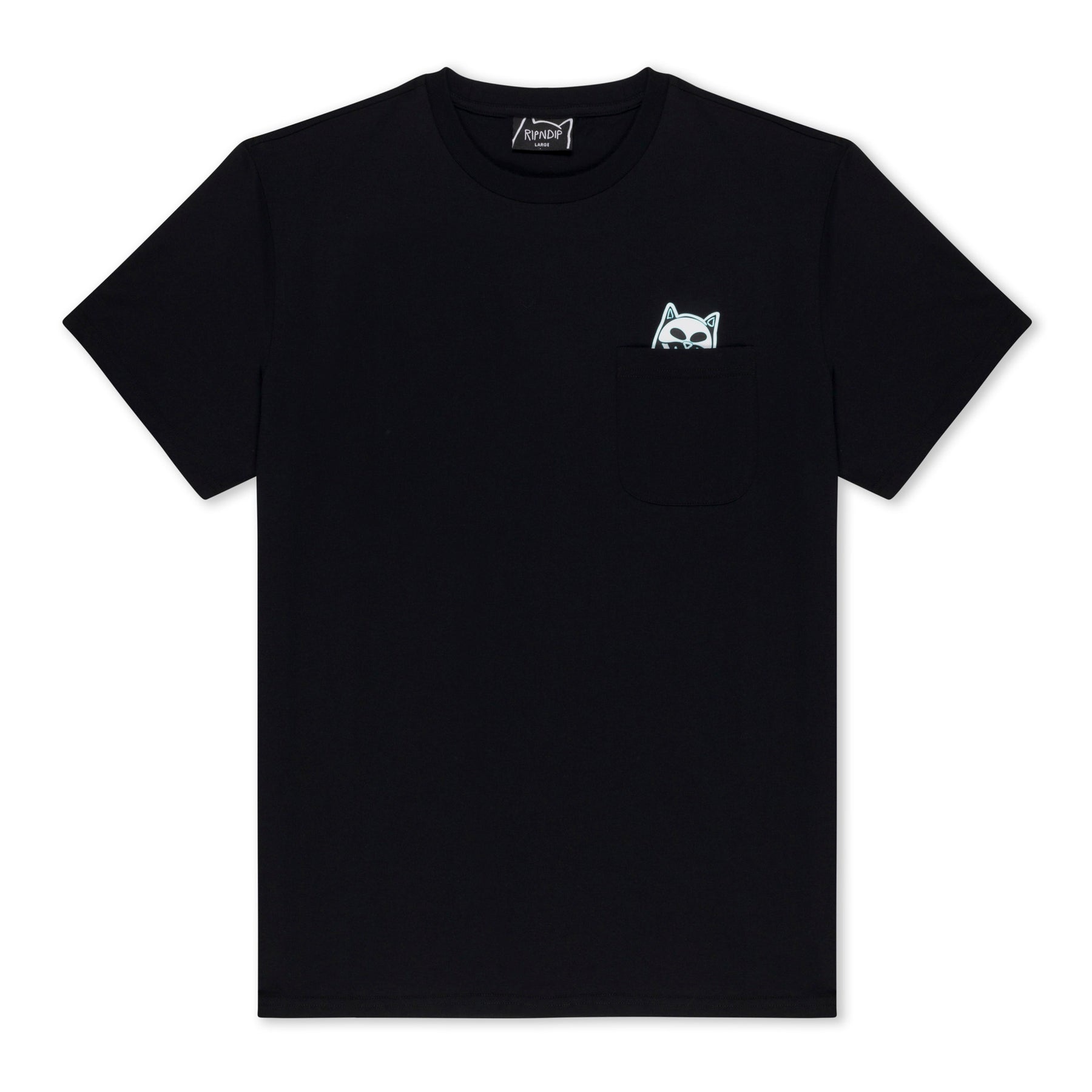 RIPNDIP POCKET TEE LORD SKELLY BLACK