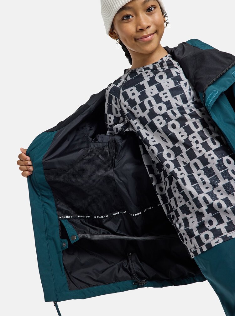 Burton Burton Kids' GORE-TEX Shell Jacket | Deep Emerald/True Black