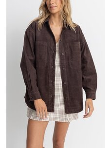 Rhythm Rhythm Mono Lake Shacket | Chocolate