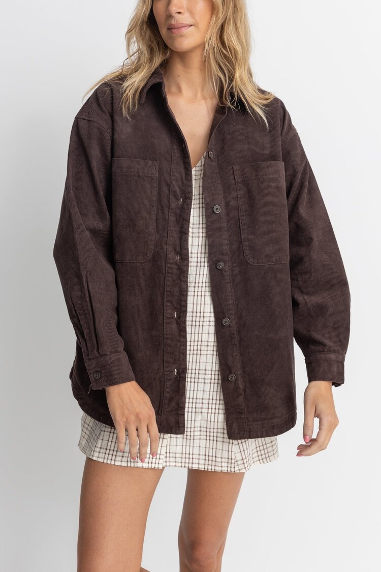 Rhythm Rhythm Mono Lake Shacket | Chocolate