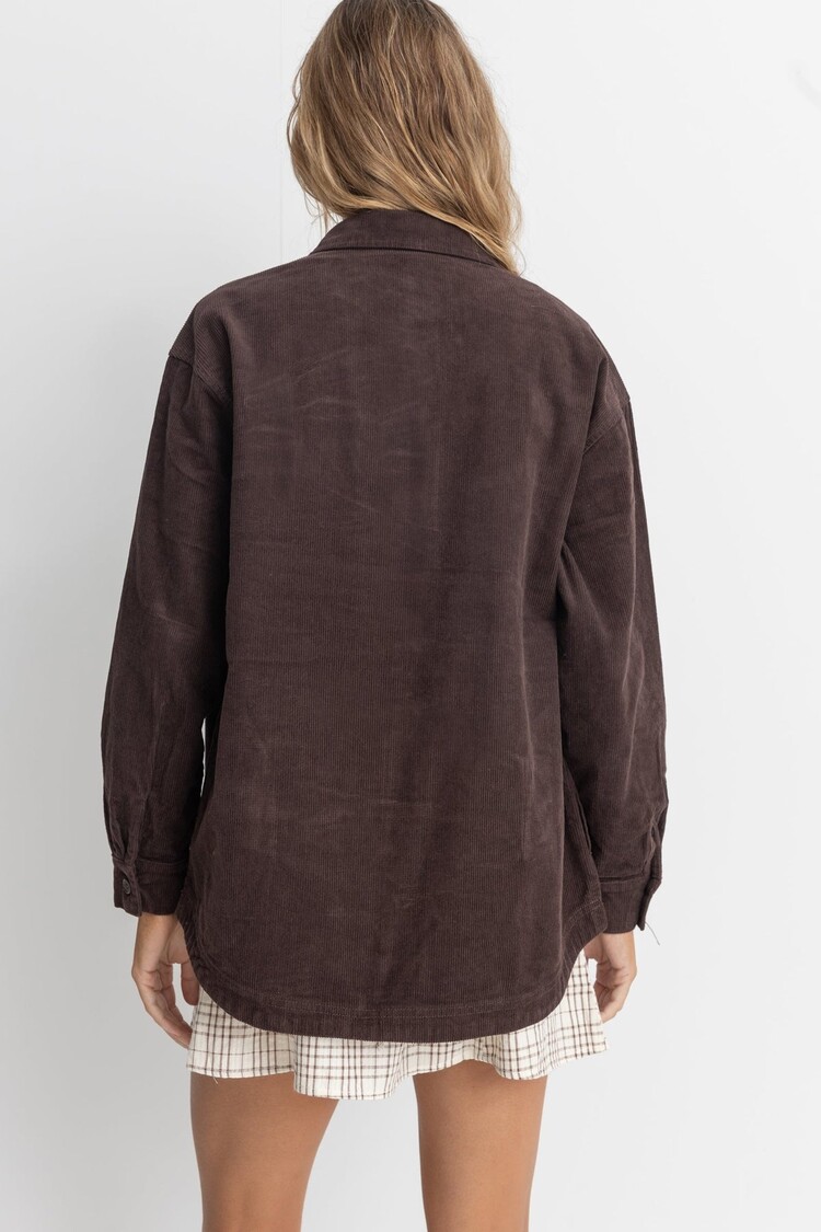 Rhythm Rhythm Mono Lake Shacket | Chocolate