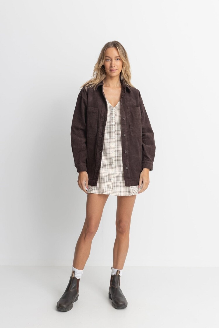 Rhythm Rhythm Mono Lake Shacket | Chocolate