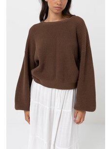 Rhythm Rhythm Classic Knit Jumper | Chocolate