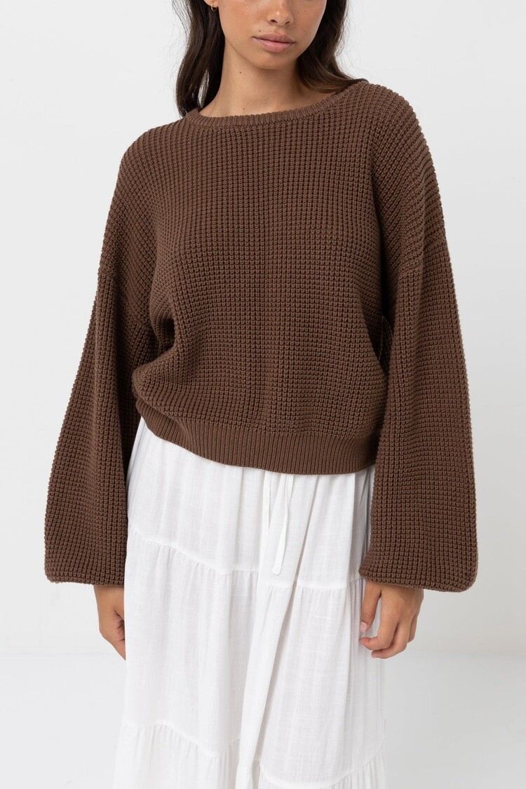 Rhythm Rhythm Classic Knit Jumper | Chocolate