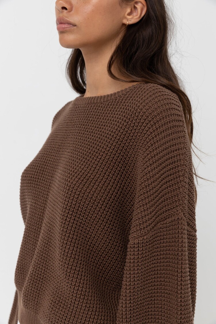 Rhythm Rhythm Classic Knit Jumper | Chocolate