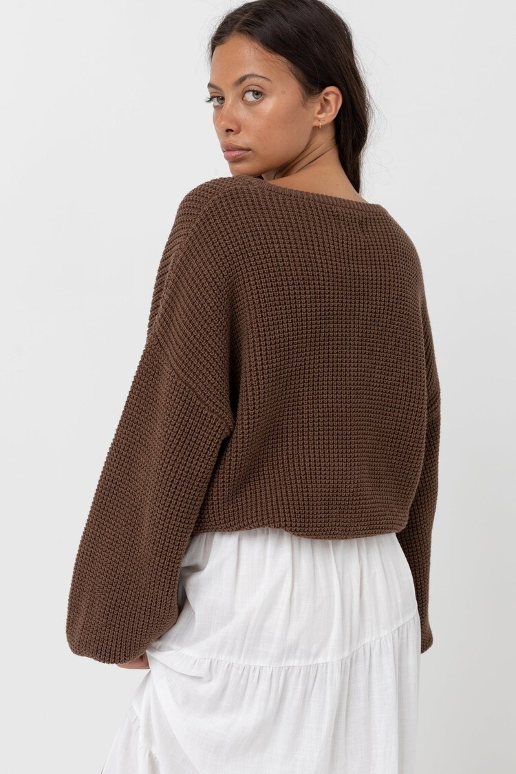 Rhythm Rhythm Classic Knit Jumper | Chocolate