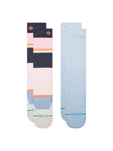 Stance Kids' Powdered 2 Pack Snowboard Socks | Pinkfade