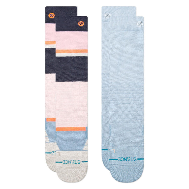Stance Kids' Powdered 2 Pack Snowboard Socks | Pinkfade