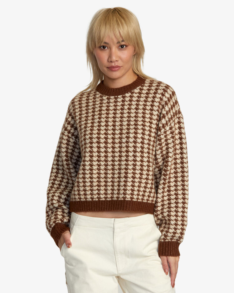 RVCA RVCA Prep Sweater | Mocha Bisque