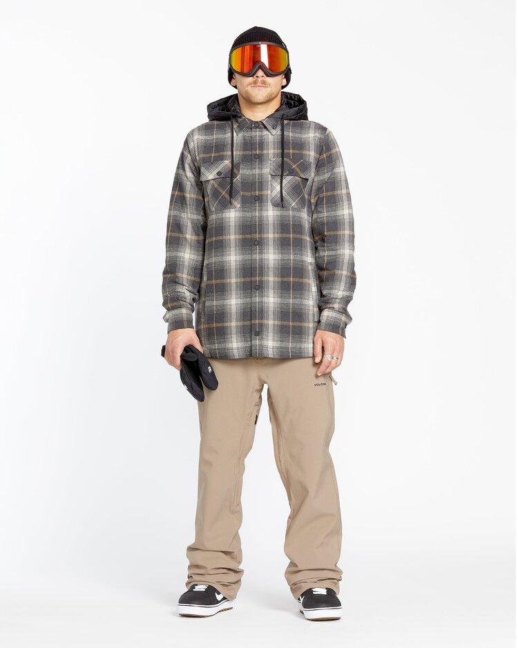 Volcom Men's Insulated Riding Flannel | Stone