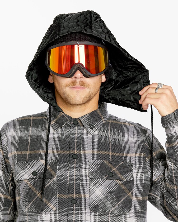 Volcom Men's Insulated Riding Flannel | Stone