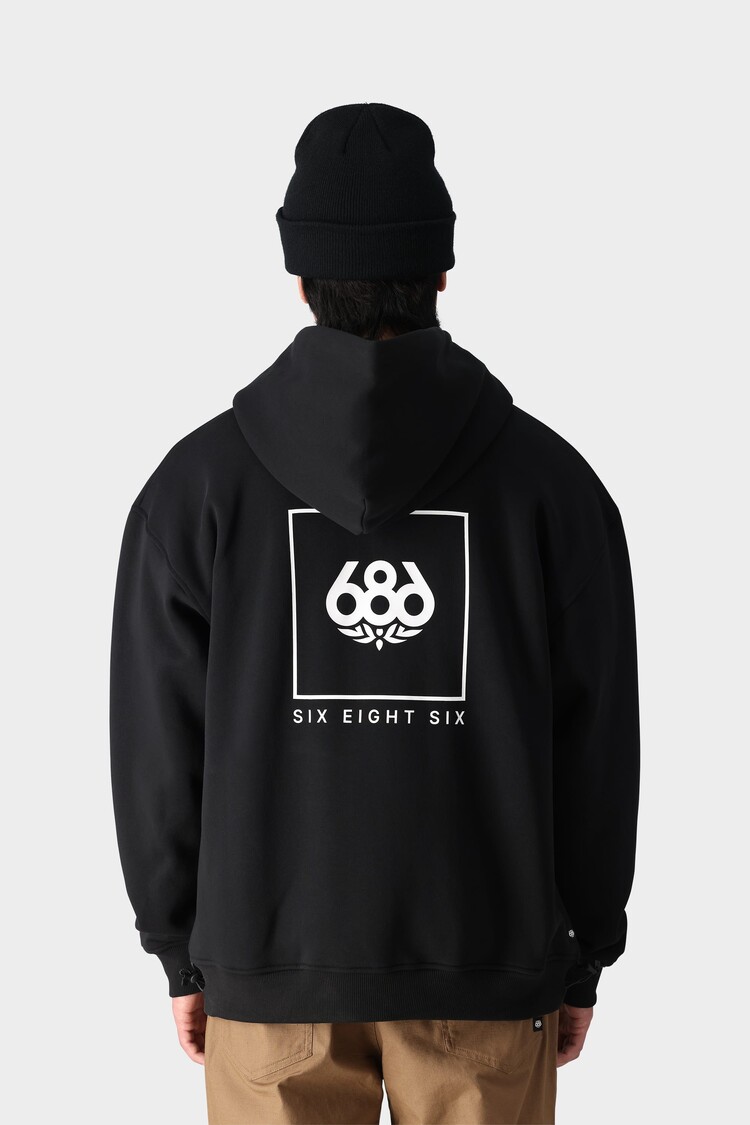686 Technical Apparel 686 Knockout Script Premium Heavyweight Zip Hoody | Black