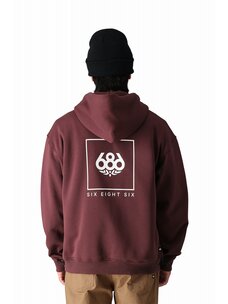 686 Technical Apparel 686 Knockout Script Premium Heavyweight Zip Hoody | Maroon