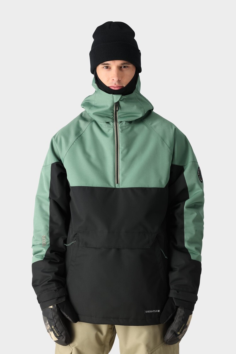 686 Technical Apparel 686 Renewal Anorak | Cypress Black Colorblock