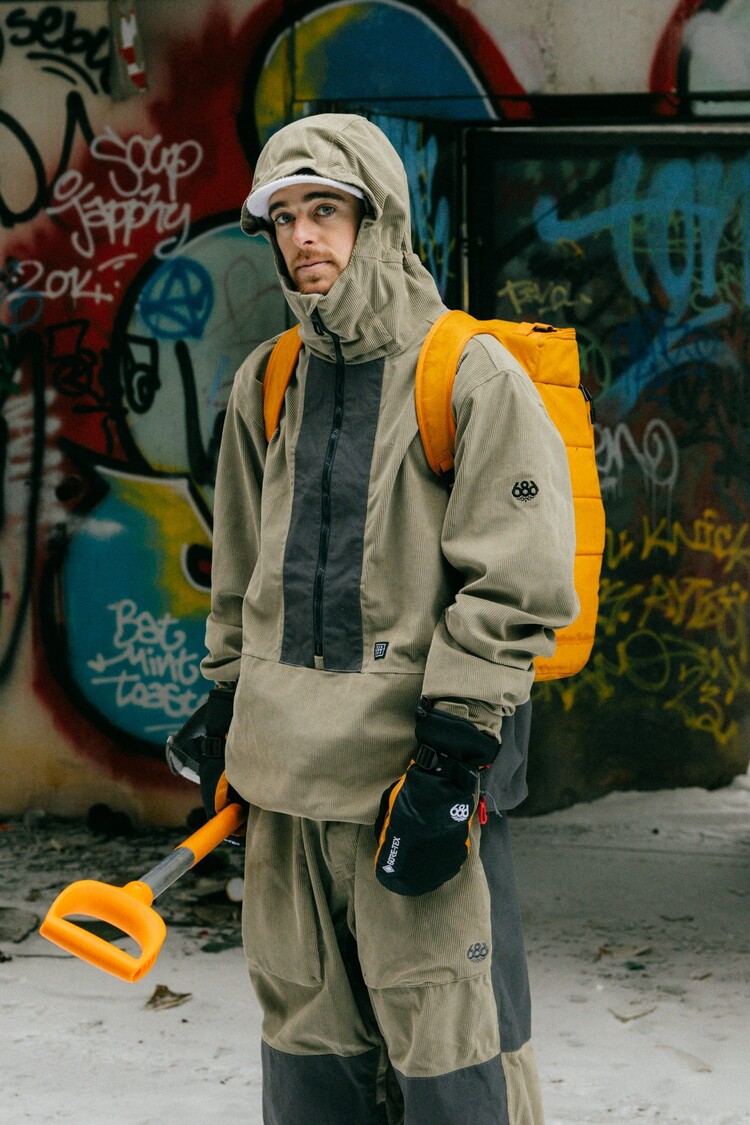 686 Technical Apparel 686 Ghost 2.5L Anorak | Sage Corduroy Colorblock