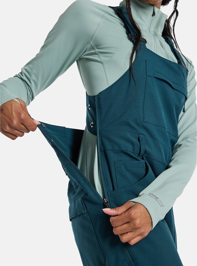 Burton Women's Avalon Stretch Bib Pants | Deep Emerald