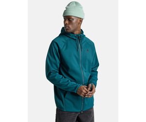 burton crown bonded po rise heather 撥水 Burton 165381 Crown Bonded Full-Zip Hoodie, Aloe Heather Fleck