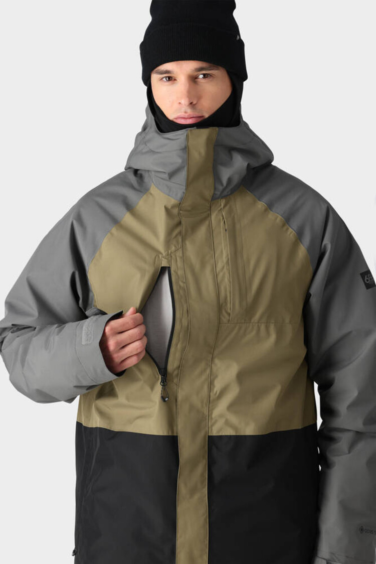 686 Technical Apparel 686 Gore-Tex Core Insulated Jacket | Rhino Grey Colorblock