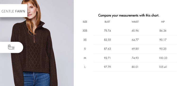 Gentle Fawn Georgie Half-Zip Pullover Sweater | Heather Espresso