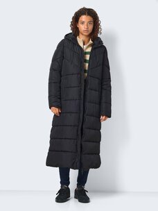 Noisy May Dalcon Extra Long Puffer Jacket | Black