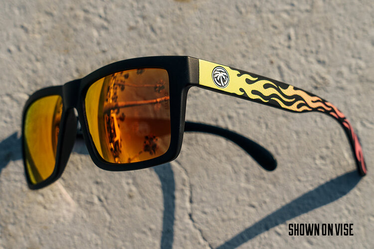 Heat Wave Heat Wave XL Vise Sunglasses Tallboy Flameout Polarized
