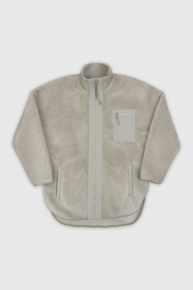 TEAMLTD Teddy Zip Jacket  |  Grey