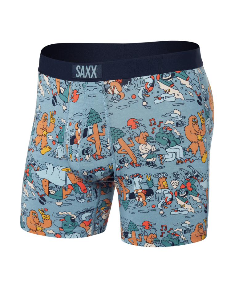 Saxx Saxx Vibe Super Soft Boxer Brief | Fresh Tracks-Desert Blue