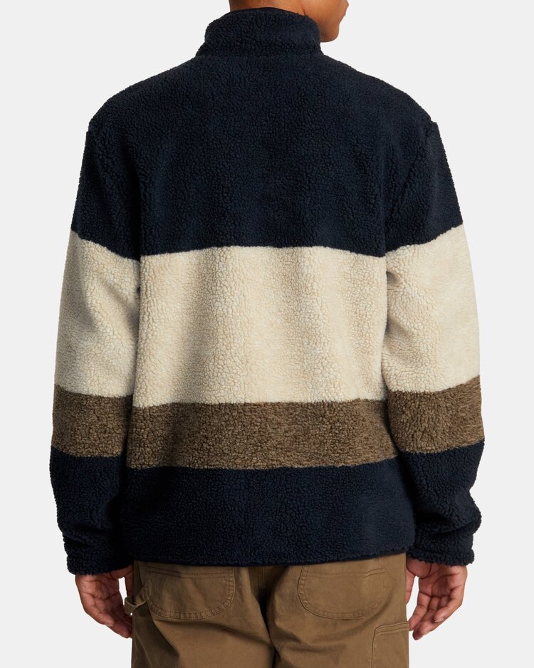 RVCA RVCA Westwood Snap Fleece | Dark Khaki