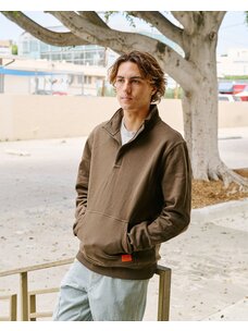 RVCA RVCA Chainmail Pullover | Chocolate