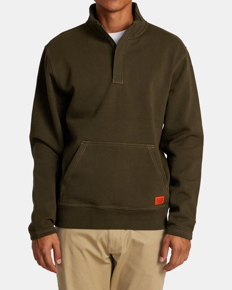 RVCA Chainmail Pullover | Chocolate