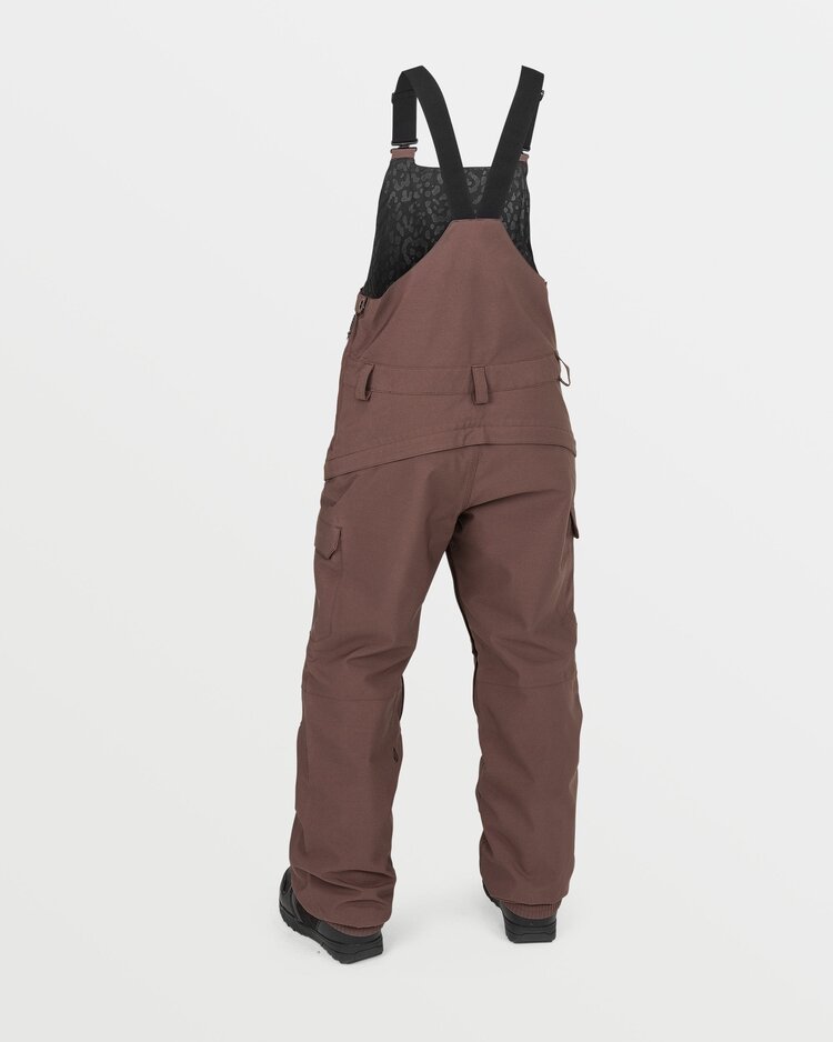 Volcom Women's Creston 3D Stretch Bib Overall | Mahogany