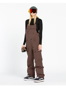 Volcom Women's Creston 3D Stretch Bib Overall | Mahogany