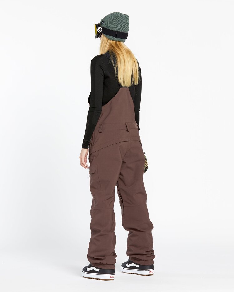 Volcom Women's Creston 3D Stretch Bib Overall | Mahogany