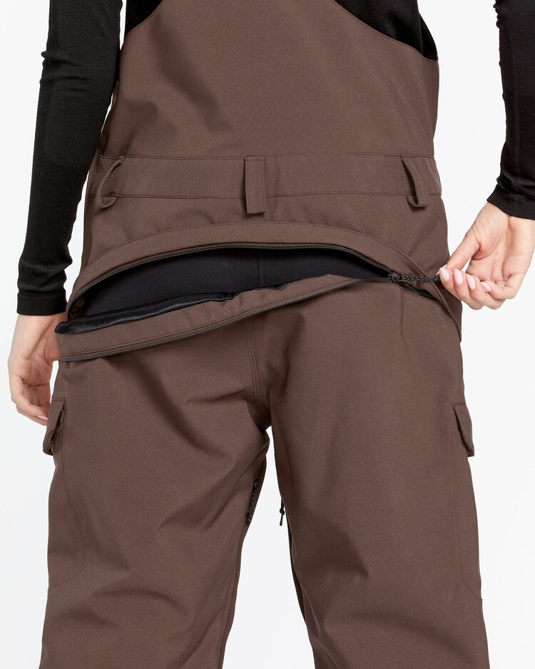 Volcom Women's Creston 3D Stretch Bib Overall | Mahogany