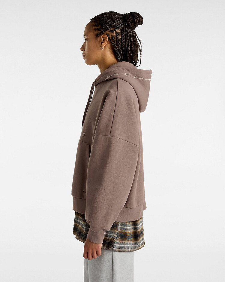 Vans Skate Wire Loose Pullover Hoodie | Deep Taupe