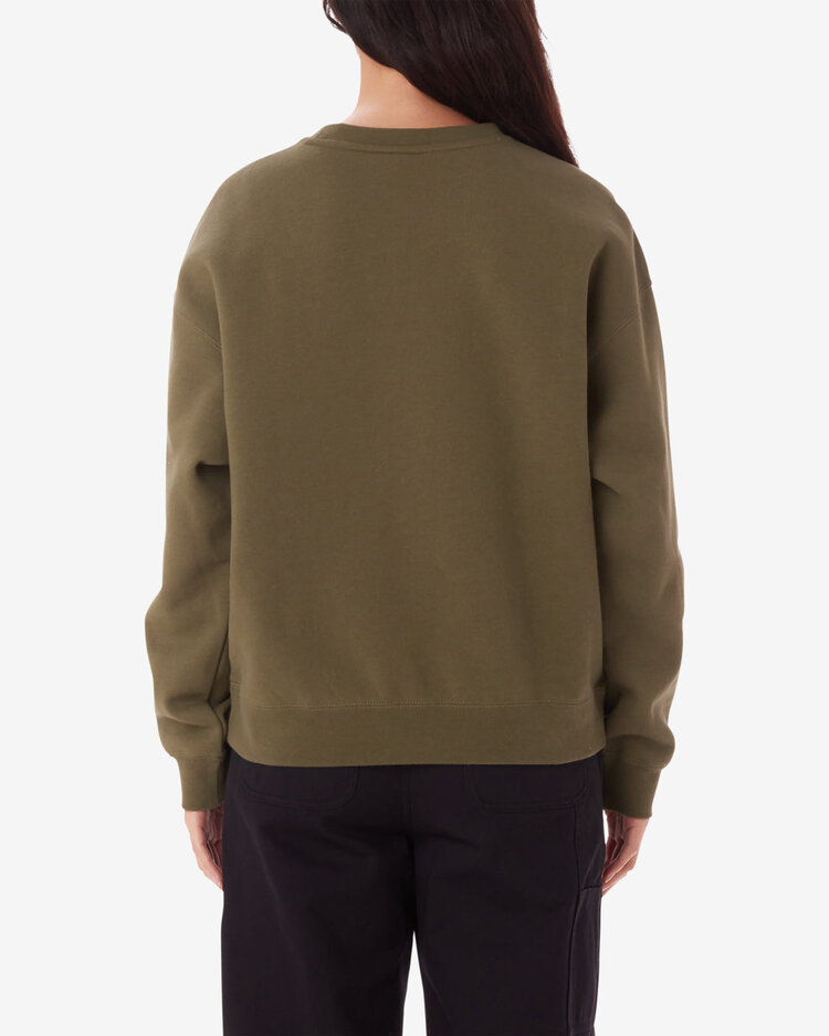 Obey Type Mix Crew Fleece | Olive