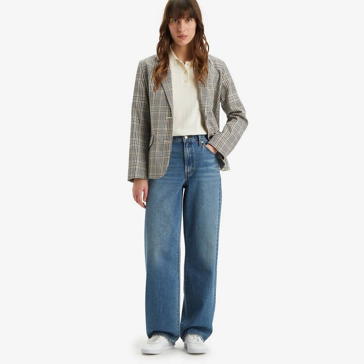 Levi's Baggy Dad Metaphor Mix | Med Indigo  Worn In