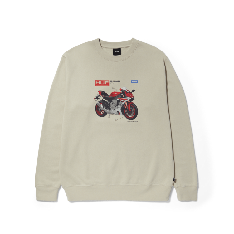 HUF 422cc Crewneck | Stone