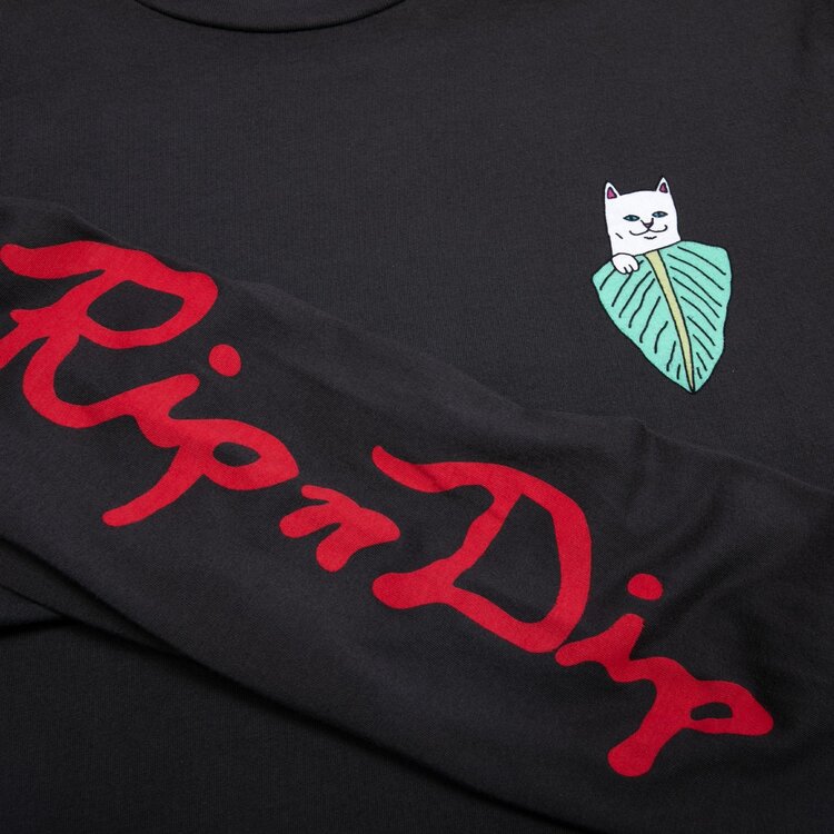 Ripndip Ripndip Longsleeve T-Shirt Nermal Portrait | Black