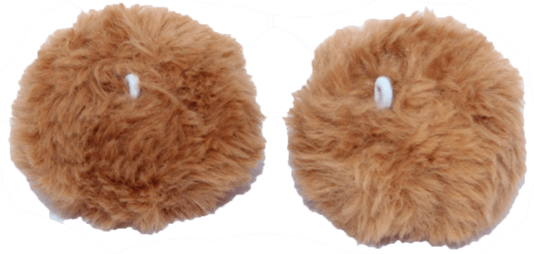 MDXONE MDXONE Elastic Pompoms Pair | Brown