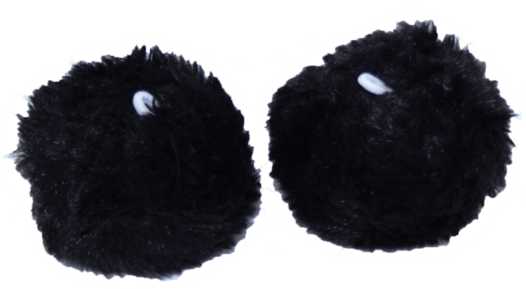MDXONE MDXONE Elastic Pompoms Pair | Black