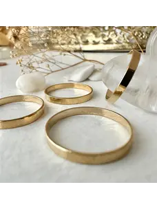 Pika & Bear Pika & Bear Jane Minimal Band Stacking Ring Gold | Size 8