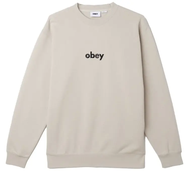 Obey Obey Lowercase Crew | Silver Grey