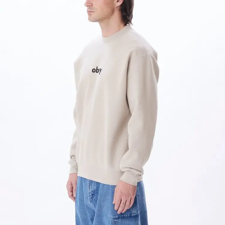 Obey Obey Lowercase Crew | Silver Grey