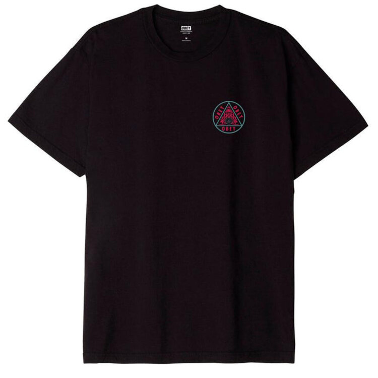 Obey Obey Pyramid Organic Tee | Faded Black