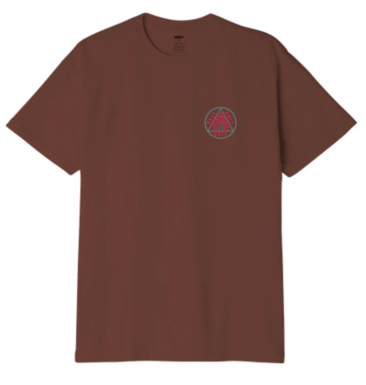 Obey Obey Pyramid Organic Tee | Sepia Multi