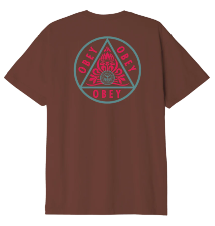 Obey Obey Pyramid Organic Tee | Sepia Multi