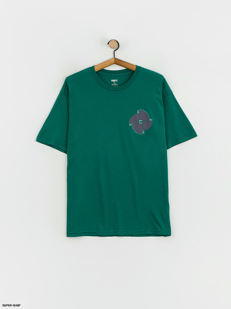 Obey Obey Downward Spiral Organic Tee | Adventure Green